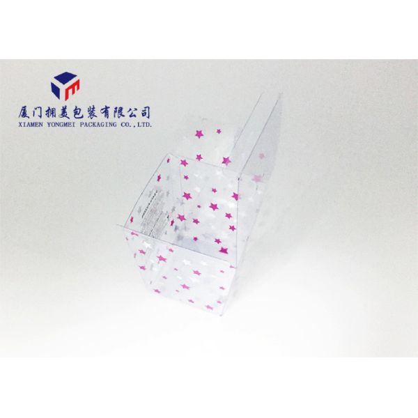 Offset Printing Trapezoid Shape Clear PVC Plastic Retail Packaging Boxes For Gifts