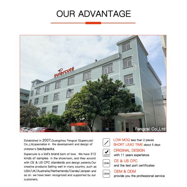 Superctue Waterproof Cute Kindergarten Backpacks Animal Kindergarten Bookbag Customizable