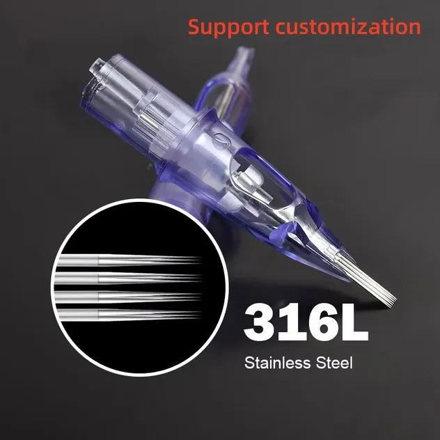 Precision Stainless Steel Tattooing Needles Disposable For Beauty Salons