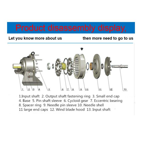 Vertical Planetary Cycloidal Gear Motor Reducer Flange Mounted