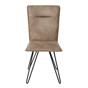 Elegant Design Modern Leather Side Chair Easy Cleaning For Restaurants