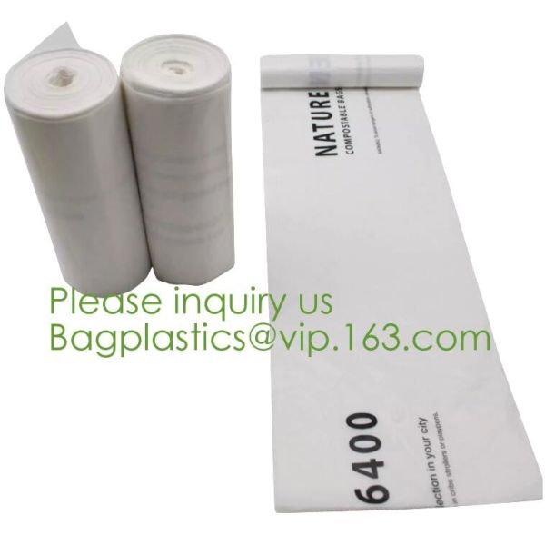 64 Gallon compostable trash bag biodegradable garbage bag, 0.9 Mil, 47"W x 60"H,cornstarch made 100% eco friendly direct