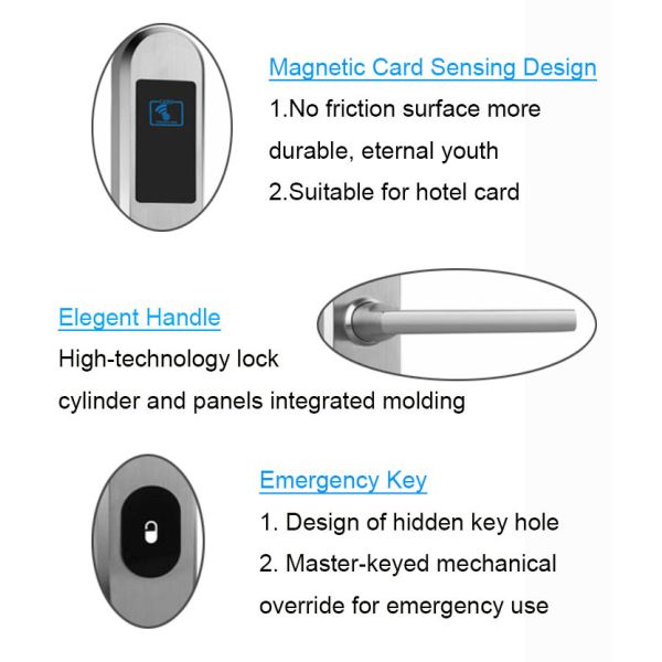 DSR Smart Sliding Glass Door Lock 50mm Aluminium 304 Stainless Steel