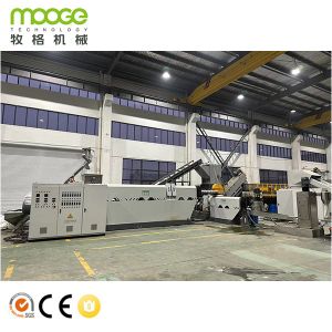 Quality HDPE LDPE LLDPE Rigid Flakes Plastic Recycling Extruder Machine for sale