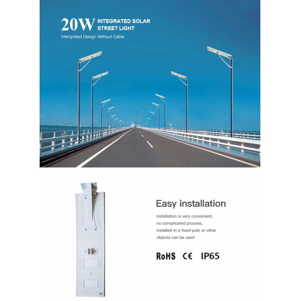 New solar energy systems Home outdoor integrated 20W 60W 120W LED solar street light garden solar light