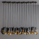 E14 E12 Pendant Chandelier Lights Copper Bronze 54*3W D70*H32