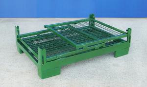 Quality Foldable Wire Container Storage Cages Warehouse Material Handling for sale