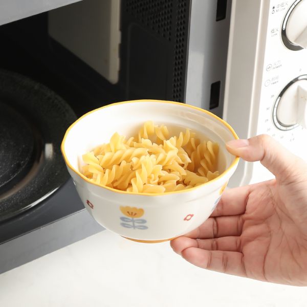 Huang Fengling Flower Dinnerware Set 6pcs For Household Or Children 10 Inch Ceramic Bowl