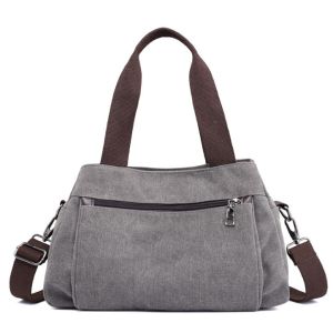 Custom Large Plain Canvas Grocery Bags Heavy Duty Reusable Ergonomic Design