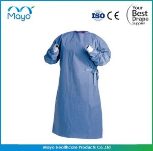Quality Waterproof AAMI Level 3 Surgical Gown SMS Surgical Gown Sterile Apron for sale