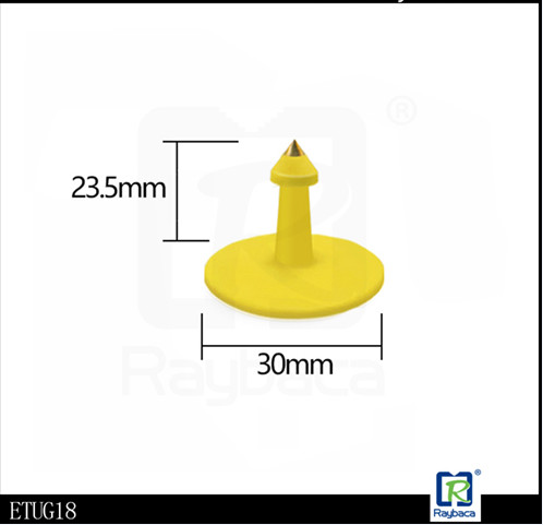 UHF Male RFID Livestock Tags 860 - 960mhz Frequency Stable Distance Recognition