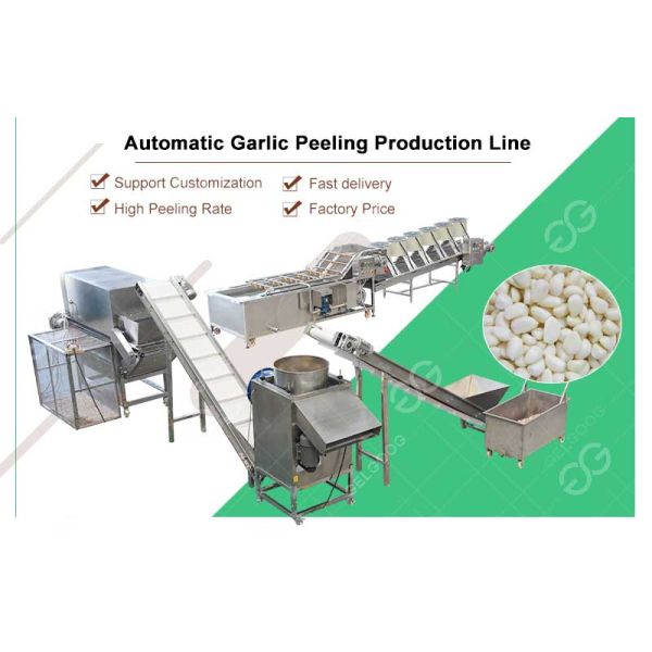 CE certified commercial Garlic Separating Peeling Packaging Production Line Garlic Peeler Machine Project