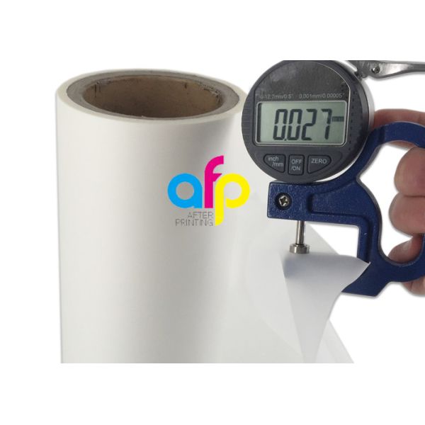 27 Mic BOPP Laminating Film Roll , 3 Inch Core Cosmetic Packing Film Roll