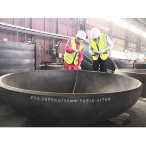 Quality 5mm 5000mm Hemispherical Elliptical Dish Head End Ss316L Ellipsoidal Shaped for sale