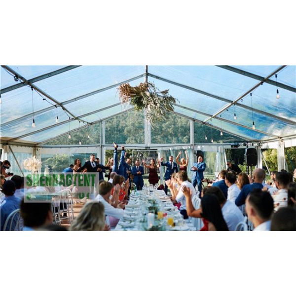 Fire Retardant Large Size Tents Transparent Wedding Tent 200 People