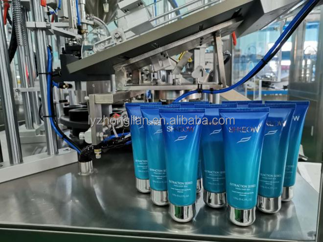 Hot selling cosmetics automatic rotary semi-automatic aluminium tube filling and sealing machine for honey