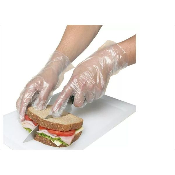 Waterproof Disposable Pe Gloves , Food Handling Plastic Gloves For Household
