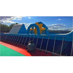 Commercial Above Ground Swimming Pools Large Rectangular PVC Material