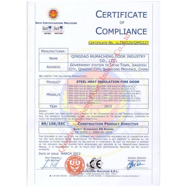 PVC MDF Interior Wood Composite Door Natural Wood Veneer Right / Left Opening Direction