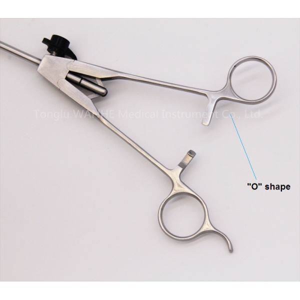 Precision Enhancing Steel Laparoscopic Needle Holder with Rachet ISO13485 Certified