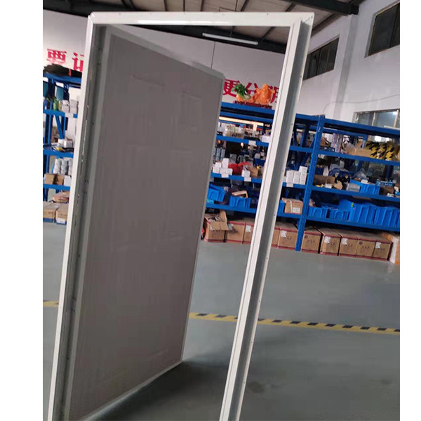 Customized Slimline Aluminium French Doors White Anti Theft