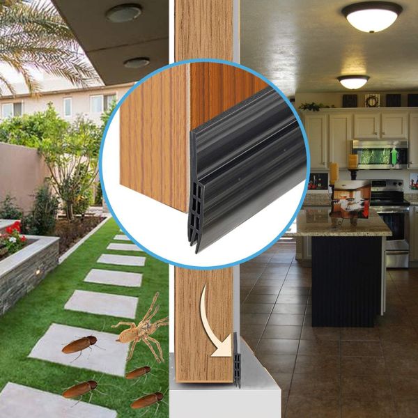 Customized Soundproof Door Sweep Weather Stripping Length 100cm