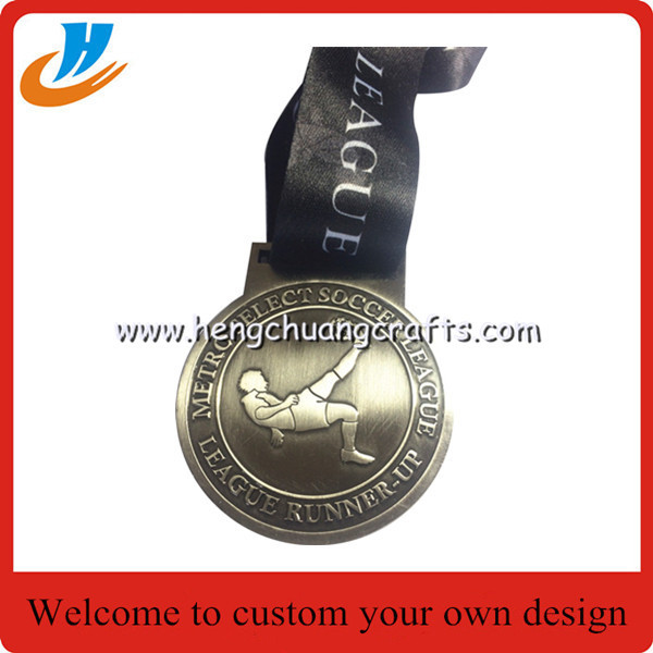 Gold silver copper metal medals,award sports medals with ribbon
