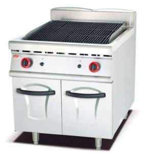 Quality 17kw LPG Cabinet Grill SS Kitchen Equipment Adjustable Legs for sale