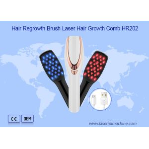 Quality 620nm 2 In 1 Usb Rechargeable Laser Hair Growth Comb for sale