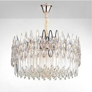 Quality D50cm Crystal Clear Modern Pendant Light Decoration for sale