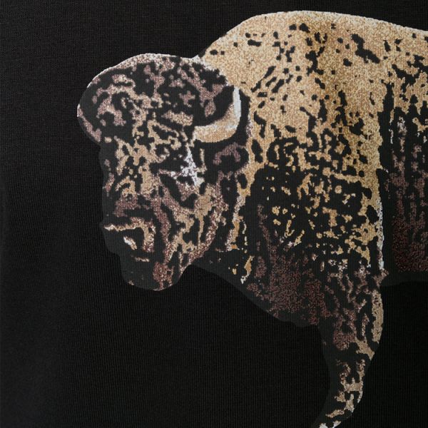 Crew Neck Mens Trendy T Shirts Cotton / Polyester Material Black Color