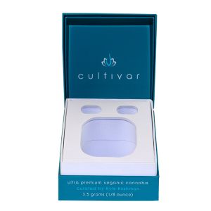 Blue Rigid Custom Luxury Candle Boxes Flaps Clourse Cardboard Insert