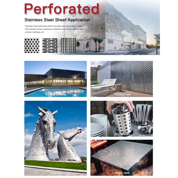 AiSi Slotted Perforated Sheet Metal Wall Decor 1.5 Mm Stainless Steel Sheet