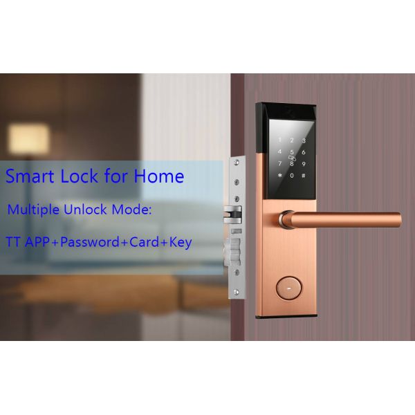 Wifi BLE TTlock APP Apartment Smart Door Lock With ANSI Standard Mortise Keypad