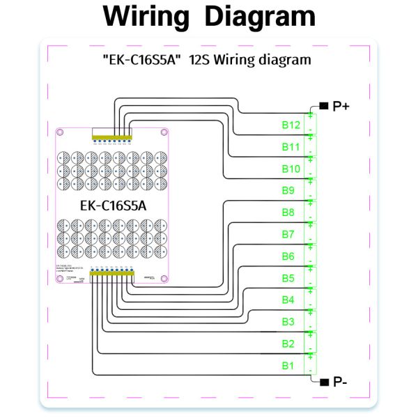 12s 13s 14s 15s 16s 5A Active Balancer Lfp Li Ion Lto Battery Pack For Electric Toys