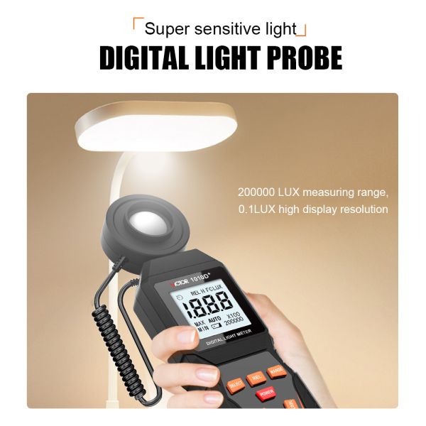 VICTOR 1010DL Digital Light Meter Lux meter 0~200000lux cheap light illuminance lux meter for LED