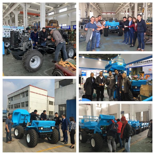 Electric Start Crawler Mini Dumper 35HP Oil Palm Tractor For Palm Oil Plantations