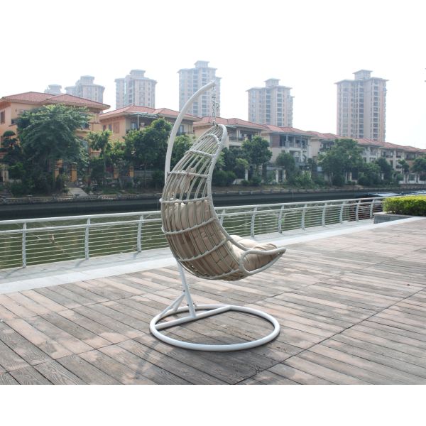 500KG Load Hanging Basket Chair With Stand For Family Living Room
