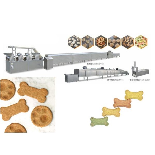 SUS304 Automatic Pet Dog Biscuit Making Machine Made By Stainless Steel
