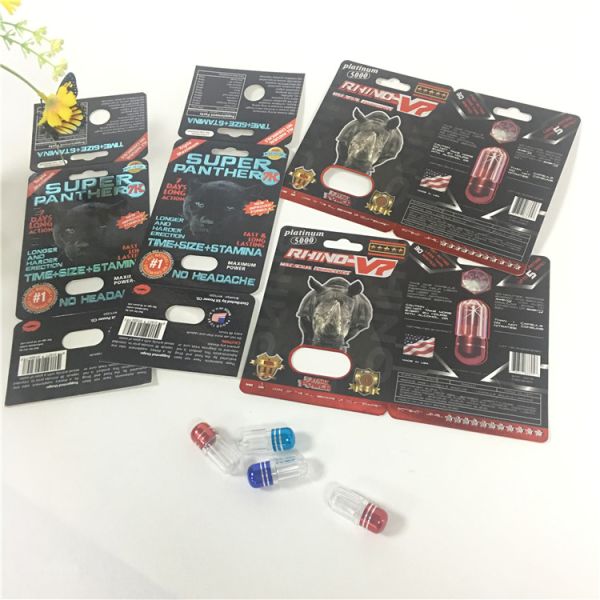 Man Sex Paper Blister Card Packaging Burro 30000 60000 Single Double Hole With Bottle