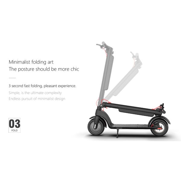 EU/US Warehouse Delivery 350W X8 Folding E-Scooter 10inch 10Ah Electric Scooters for Bluetooth Connectivity