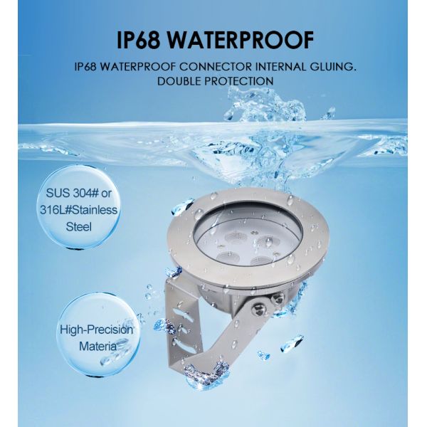 Super Bright LED Swimming Pool Spot Light Outdoor Underwater Fountain Light