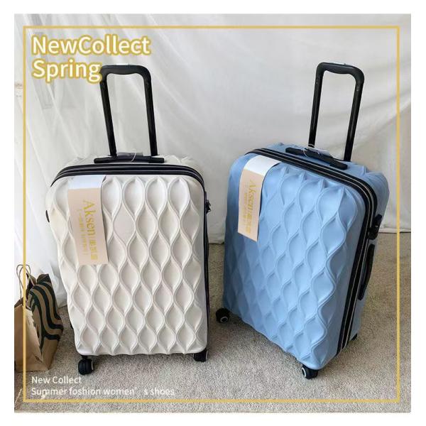 Men Women Bird's Nest Pattern Luggage High Aesthetic Scratch-Resistant Quiet 360° Wheels 4 Spinner Wheels Black Suitcase