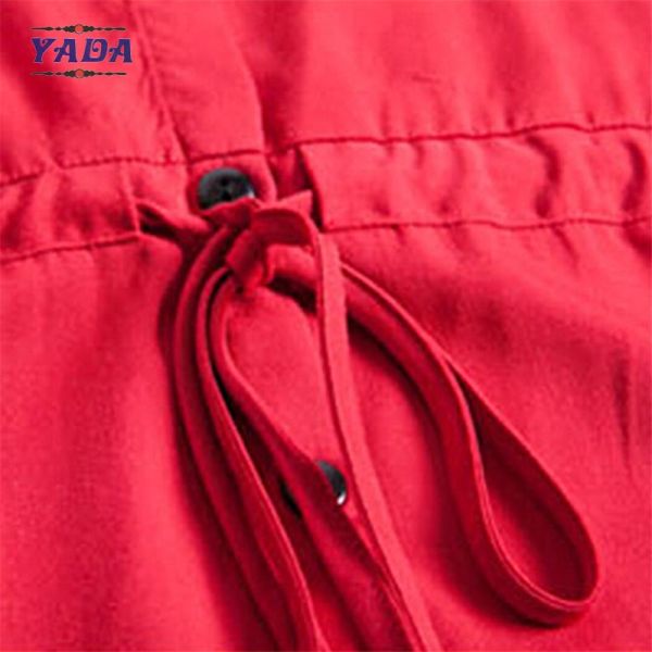 100% cotton long casual red color plus size designs cheap women dresses pictures office dress for ladies made in China