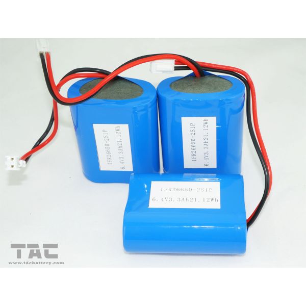  High Capacity 3.3Ah 6V LiFePO4 Batteries For with PCM Solar Product
