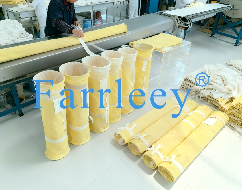 Quality PTFE Impregnation Dust Collector Filter Bags with Superior Mechanical Strength and Polyimide PTFE Blend for High Temperature Resistance for sale