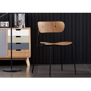 Quality High Back Tulip Contemporary Wooden Dining Chairs for sale