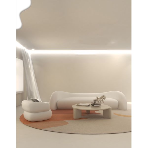 OEM Waiting Room Sectional Modern Fabric Sofa Set Arch Shape