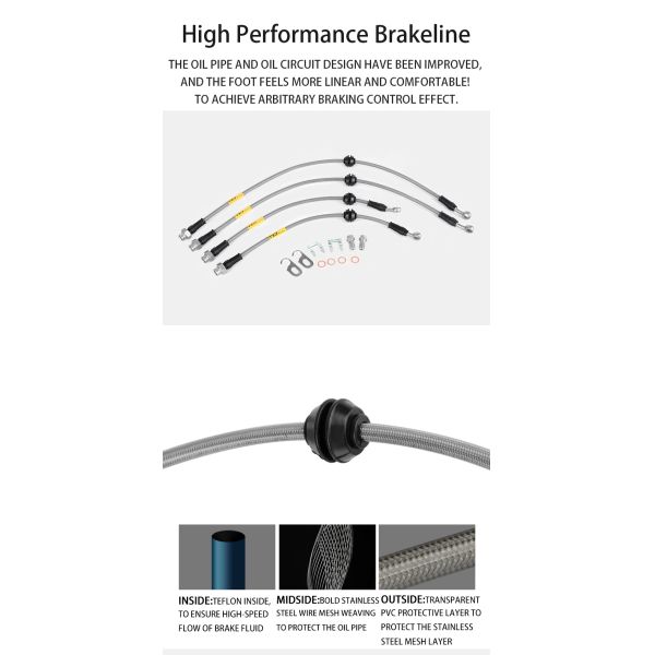 TEiRacing Street Version S60-Plus 6 Pot Monoblock Caliper Big Brake Kit For 19/20/21/22 Inch Car Rim