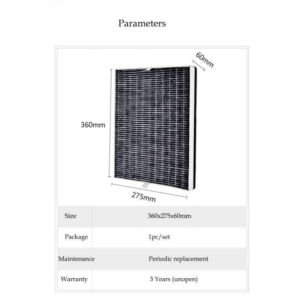 Klair Replacement Air Purifier Activated Carbon Filter For FY2426 AC2880